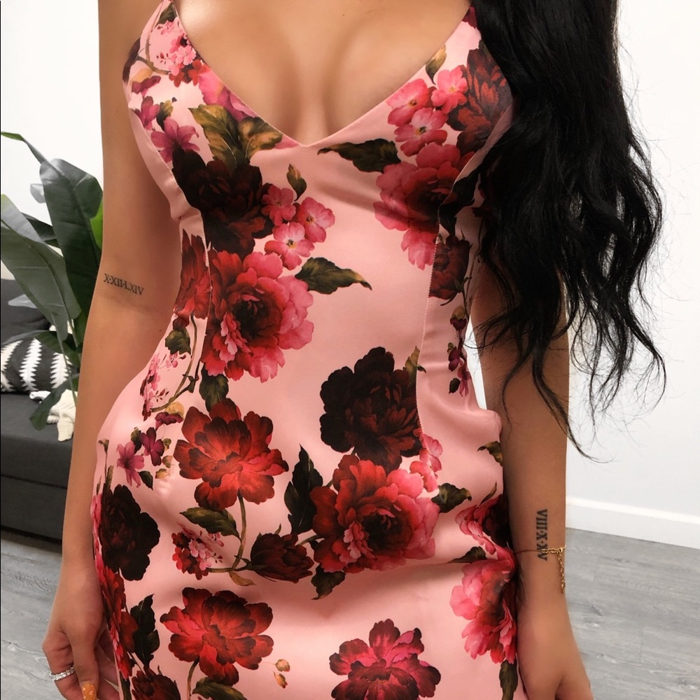 Rose flower dress from boutique